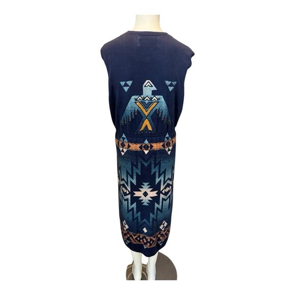 Double D Ranch Knit Sweater Vest Long Duster Helotes Western Thunderbird Size L - Picture 6 of 9